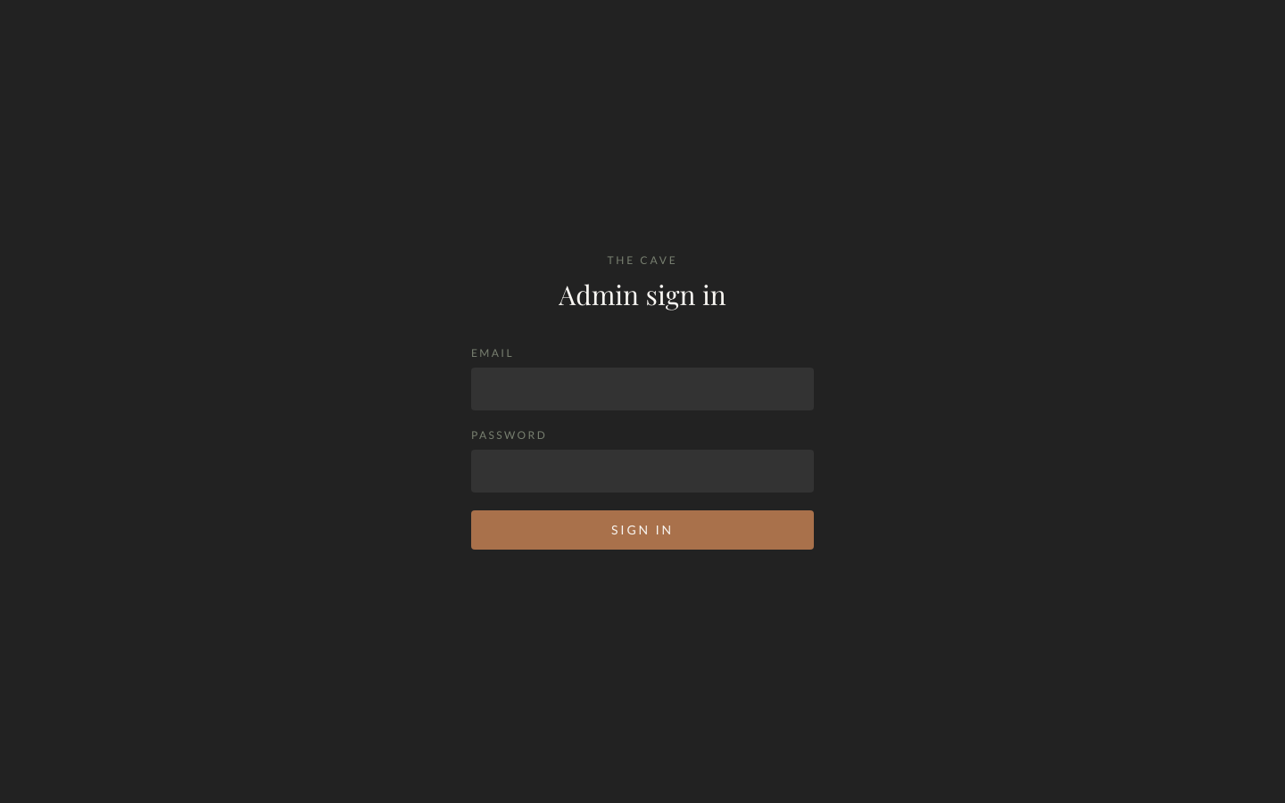 Admin sign-in