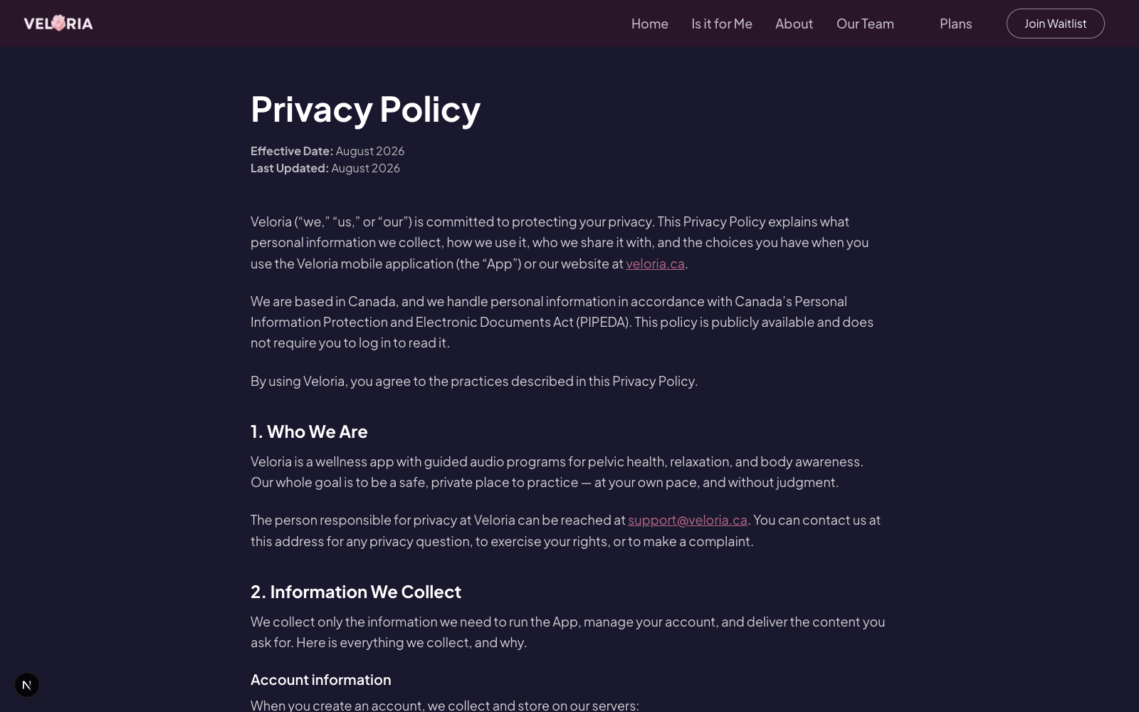 Privacy Policy