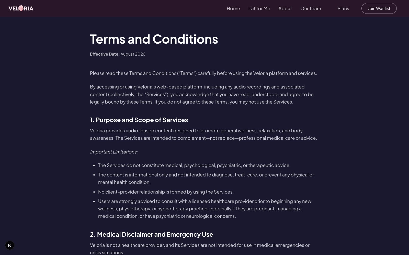 Terms & Conditions